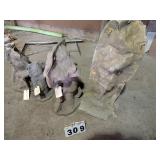 4 Fiberglass Lawn Ornament Forms