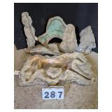 Assorted Fiberglass Lawn Ornament Form