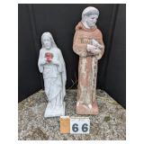 2 Religious Concrete Statues