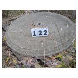 42" Round Concrete Patio Table