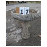 Concrete Birdbath