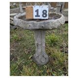 Concrete Birdbath