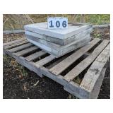 5-24"x24" Concrete Slabs