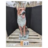 Concrete German Shepard Statue