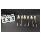 6 Sterling Teaspoons