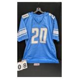 Signed Barry Sanders Detroit Lions Jersey