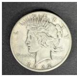 1922 S Peace Dollar