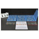 Book Containing 46 Lincoln Wheat Cents & Coin Set