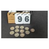 11 Silver Quarters