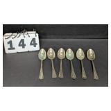 6 Sterling Teaspoons