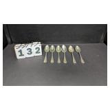 6 Sterling Teaspoons