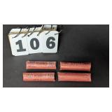 4 Rolls of Wheat Pennies