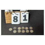 11 Silver Mercury & Barber Dimes