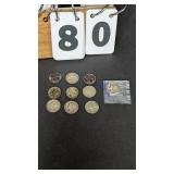 10 Silver Mercury Dimes