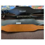 4 Assorted Leather Weight Lifting Belts