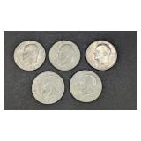 5- 1972 Eisenhower Dollars