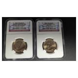 2-George Washington  P$1 NGC