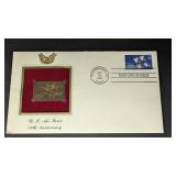 First Day Issue with Gold Stamp