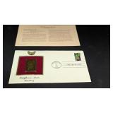 First Day Issue with Gold Stamp