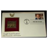 First Day Issue with Gold Stamp