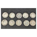 10 Silver Dimes