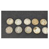 10 Silver Dimes