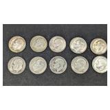 10 Silver Dimes