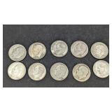 10 Silver Dimes