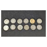 12 Silver Dimes
