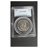 1961 Franklin Half Dollar Certifed PCGS Proof PR65