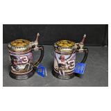 2-Franklin Mint Tankard Dale Earnhardt