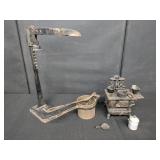 Miniature Crescent Stove, Press & Bottle Capper