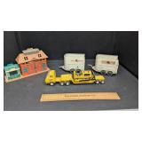 Tonka Construction Building, 2 Horse Trailer, Etc