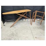 Wooden Folding Ironing Board & Blanket Rack