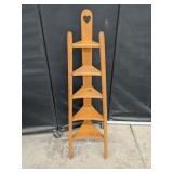 50" Graduated Wooden Shelf Unit