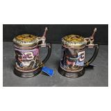 2-Franklin Mint Tankard Dale Earnhardt
