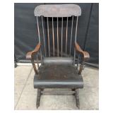 Antique American Boston Rocking Chair