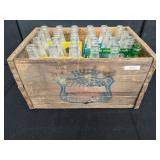 4 Six Packs of Canada Dry Bottles w/Wood Crate