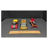 3 Caterpillar Race Cars