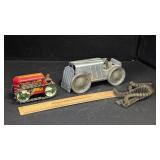 2- Marx Tin Wind-up Tractor Toys