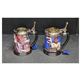 2-Franklin Mint Tankard Dale Earnhardt