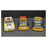 3 Caterpillar Race Cars