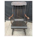 Antique American Boston Rocking Chair