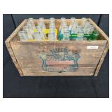 4 Six Packs of Canada Dry Bottles w/Wood Crate