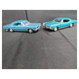Two Die-Cast Model Pontiac GTO Cars