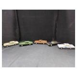 5 Vintage Composite Car Models