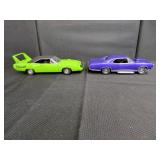 Two 1/18 Scale Diecast Muscle Cars