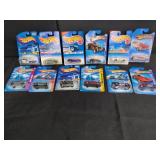 12 Hot Wheels Die-Cast Cars