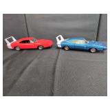 Two 1:18 Die-Cast Dodge Daytona Models