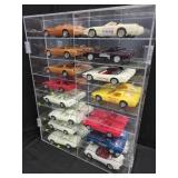 15 Assorted Composite Corvette Model Cars